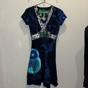 Desigual Graffiti print A line dress - Small
